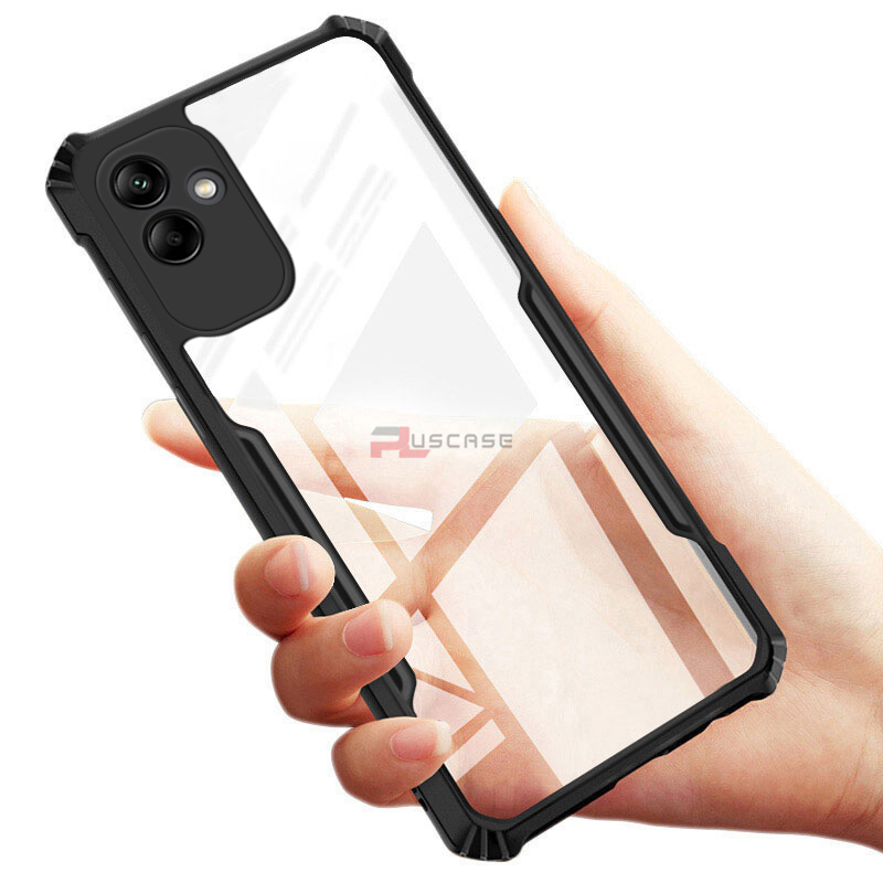 PlusCase for Samsung Galaxy A04 Case Air Cushion Hard Clear Shockproof Back Cover. 