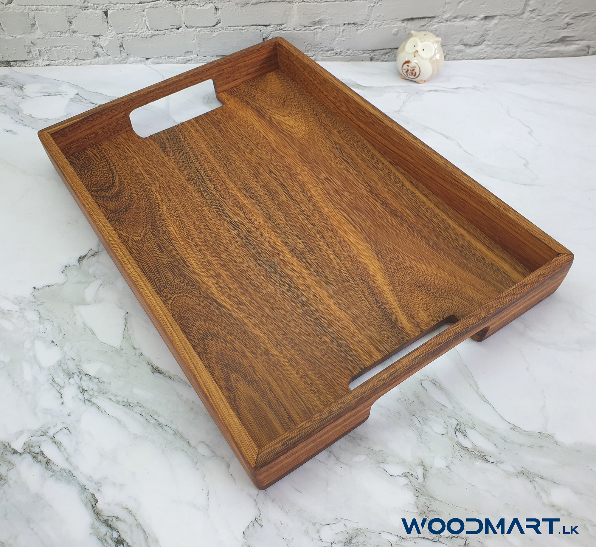 Serving Tray Nadun - Wooden Tray with Handles / Dinner Trays, Tea Tray, Bar Tray, Breakfast Tray. 