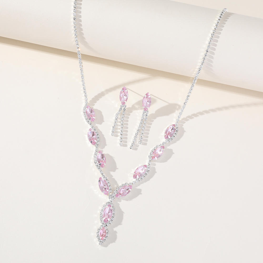Elegant Bridal jewelry set Charming Jewelry set Wedding necklace Earring set for Party accessory Festival jewelry Bridal wear Evening elegance Gift for ladies. 