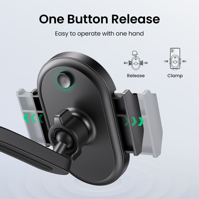 UGREEN Car Phone Mount Dashboard Cell Phone Holder Compatible with iPhone 12 11 Pro XR X XS Max 8 7 6 Plus 6S, Samsung Galaxy S20 S10 S9 S8 Plus Note 10 9 8. 