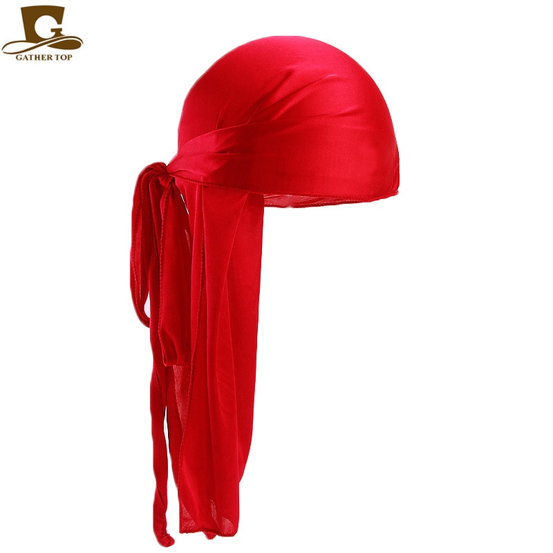 Fashion Men's Satin Durags Bandanna 