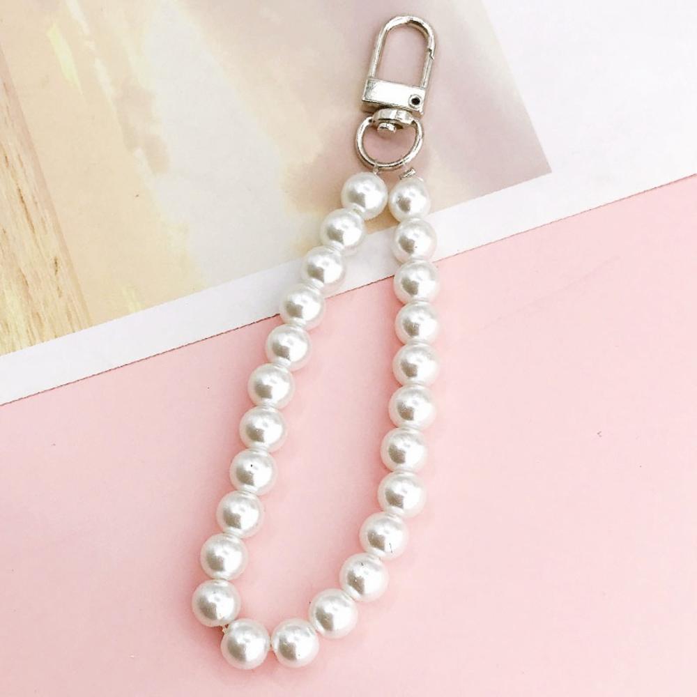 Mobile Phone Chain Pendant Keychain Mobile Phone Case Pearl Pendant DIY Pearl Pendant Pearl Pendant. 