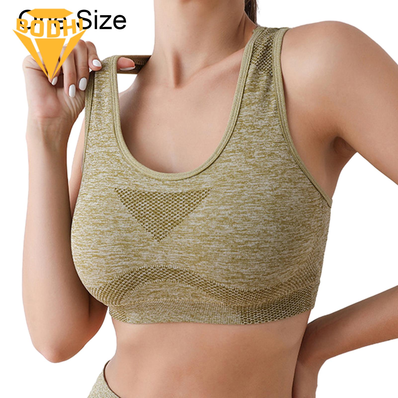 Breathable Sports Bra Comfortable Supportive Wireless Sports Bra for Yoga Jogging Women's Favorite. 