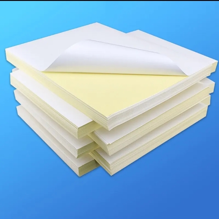 100pcs A4 21.0x29.7cm Shine Printable Self Adhesive Plain White Sticker Paper. 
