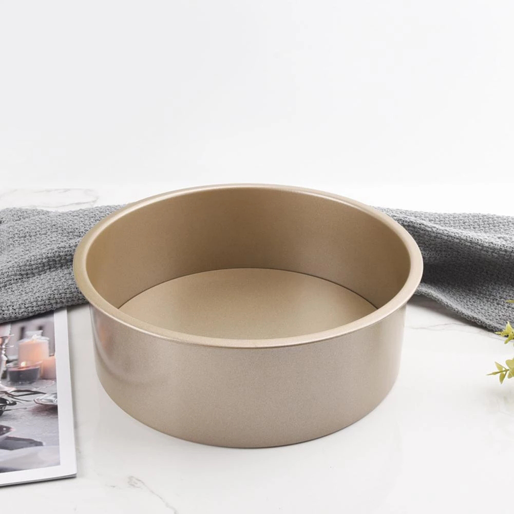 Round 8 Inch Cake Pan With Removable Bottom Nonstick Deep Baking Diy