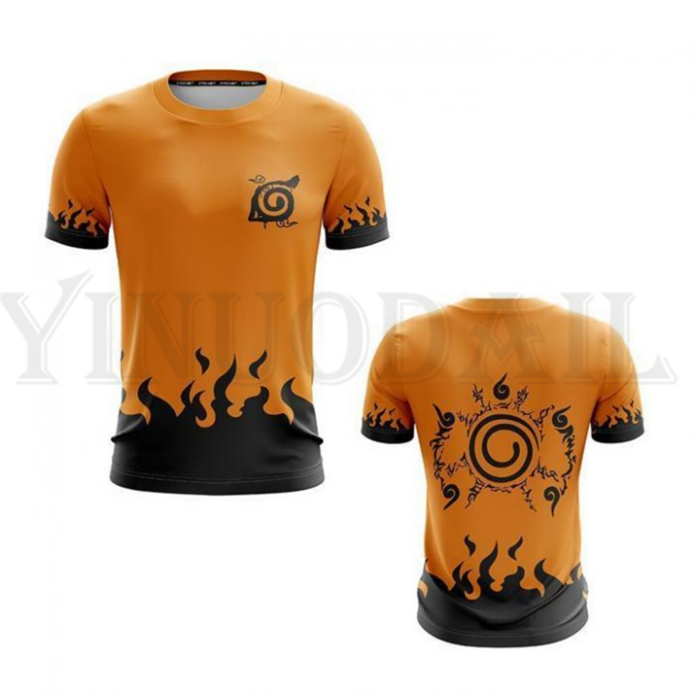 Naruto Shippuden Akatsuki Cloud Short Sleeve T-Shirt. 