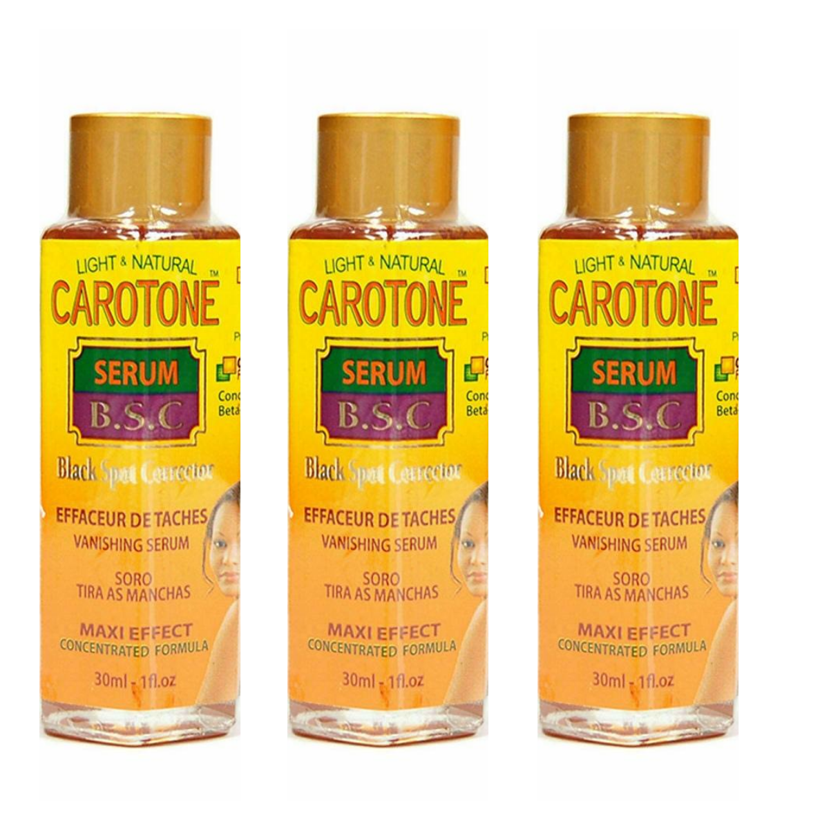 CAROTONE Light & Natural SERUM B.S.C Black Spot Corrector 30ML. 
