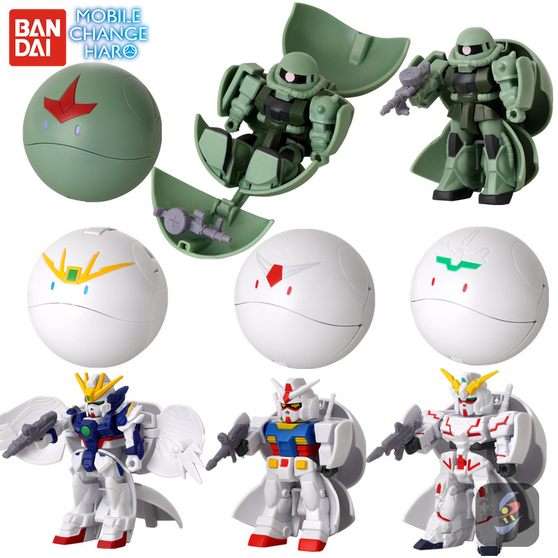 BANDAI Mobile Suit Gundam Morph Harrow Genzo Wings Unicorn Zagu Gacha Toy