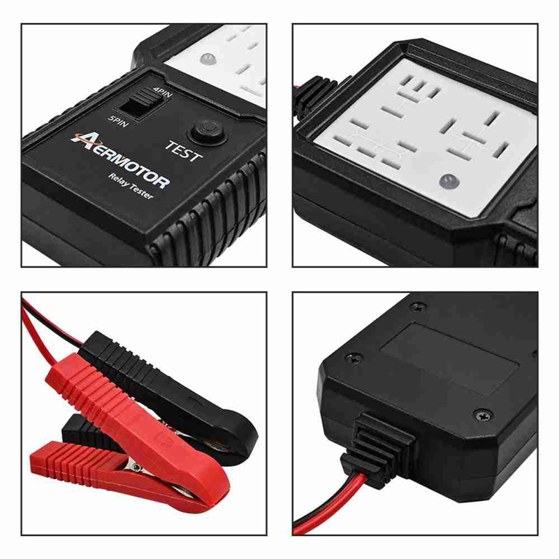 Universal 12V-24V Car Relay Tester Electronic Car Relay Tester Car Battery Checker Alternator Analyzer Diagnostic Tool Easy Install. 