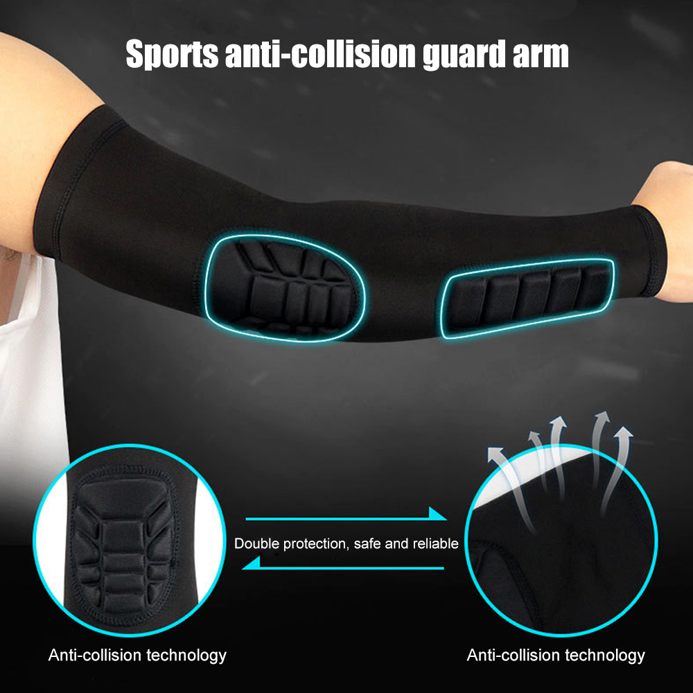 1PCS Arm Sleeves, Youth Adult Basketball Shooter Sleeves,Elbow Forearm Crashproof Pads for Football Basketball Volleyball Soccer. 