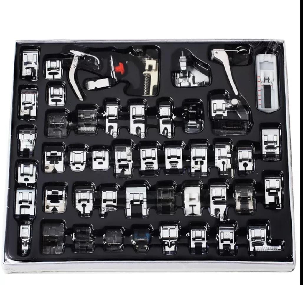 Set New Sewing Machine Presser Feet For Brother Singer Janome Domestic Braiding Blind Stitch Overlock Foot Knitting Tool. 