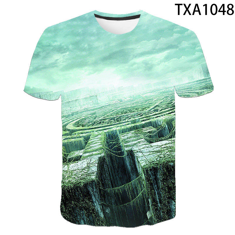 The Maze Runner Summer 3D T shirt Men Women Children Fashion Streetwear Boy Girl Kids Printed T-shirts Cool Tops Tee. 