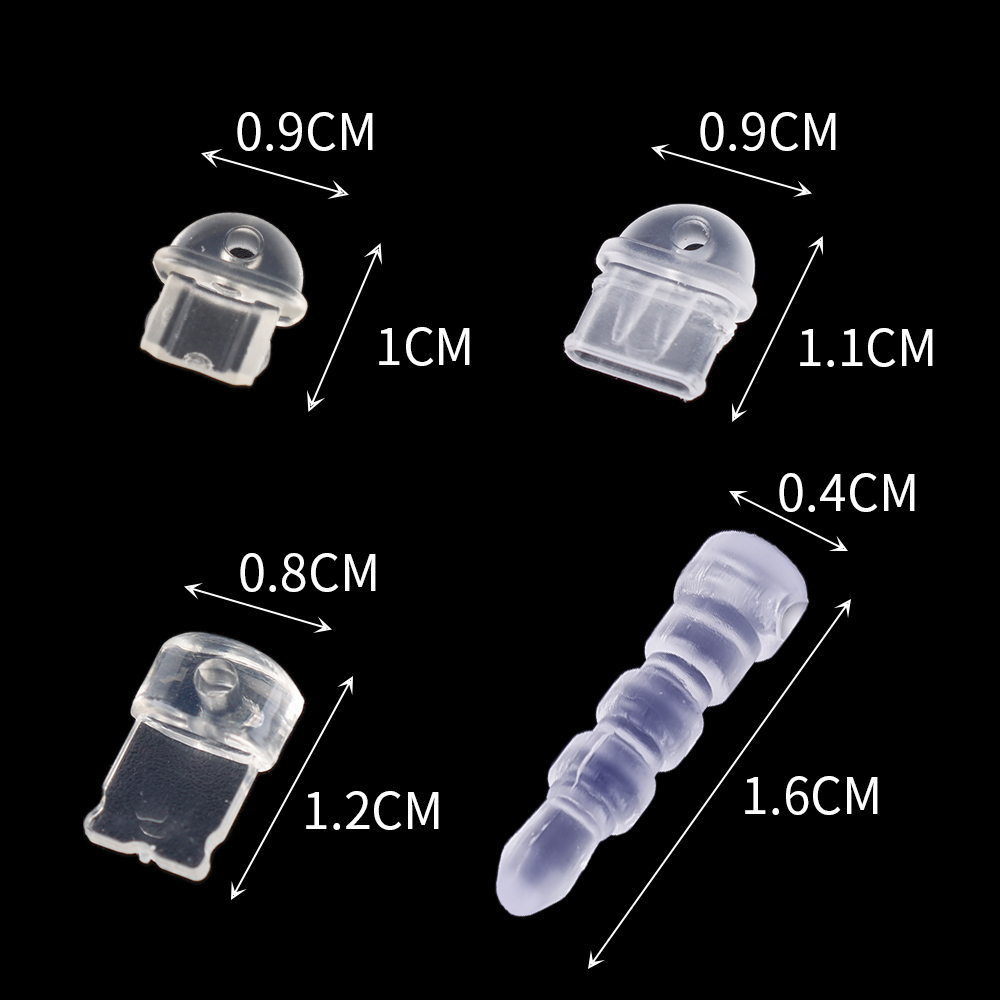 2pcs DIY Anti Dust Plug Transparent Charge Port Dust Plugs For iPhone Type C Android 3.5mm Stopper Protector Cap Mobile Phone Pendant. 