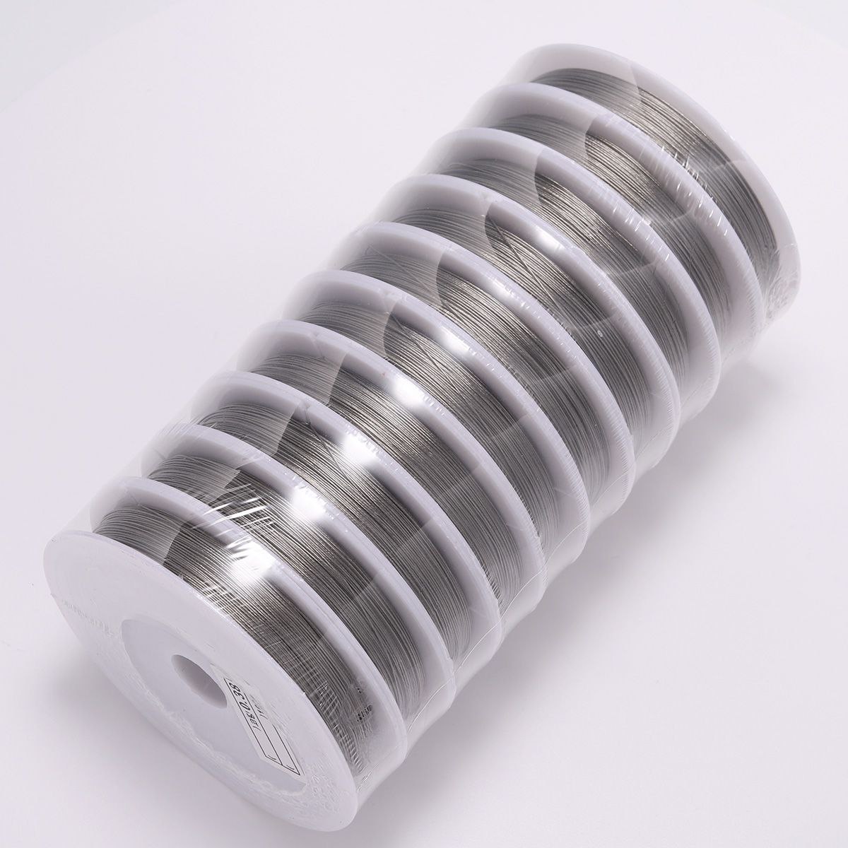 1 Roll Resistant Strong Line 0.6-0.8mm Stainless Steel Beading Wire Jewelry Cords String Gear Wire for DIY Bracelet Necklace Making. 