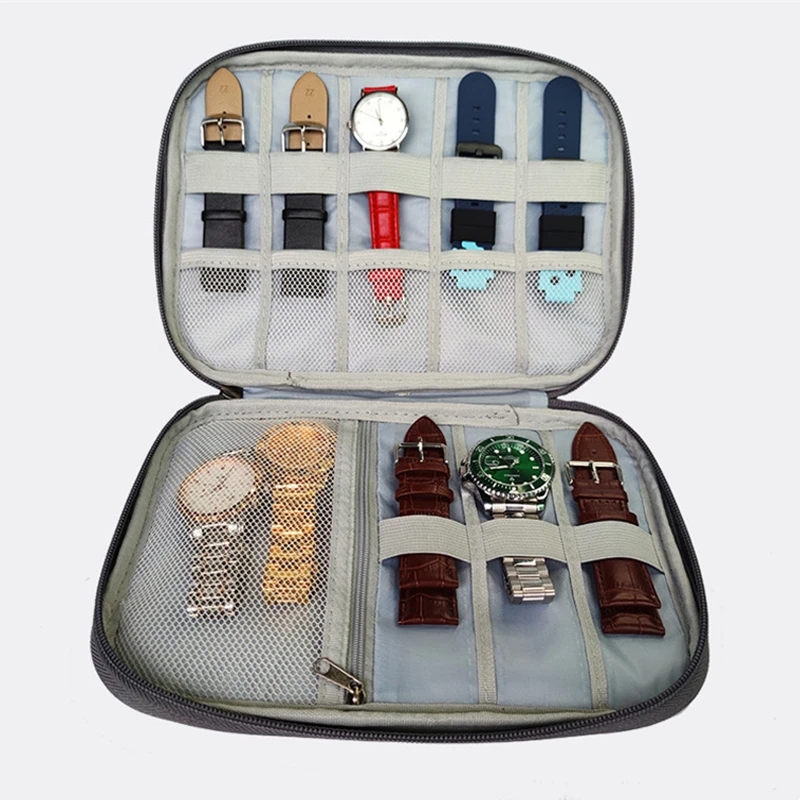 【ZIME】Watchband Box For Apple watch series ultra 9 8 7 SE 6 Strap Organizer Holder Bag Storage Case samsung galaxy watch4/5/6 active 2. 