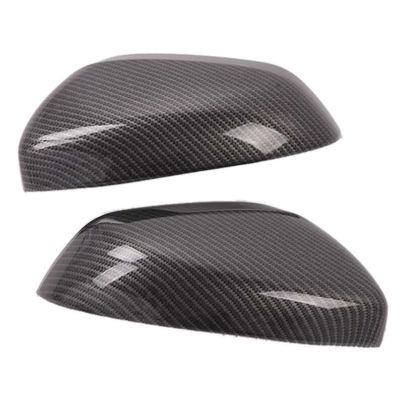 (UKYF) for 2017-2020 MG ZS Carbon Fiber ABS Side Rear View Mirror Cover Trim Stripe Accessories. 
