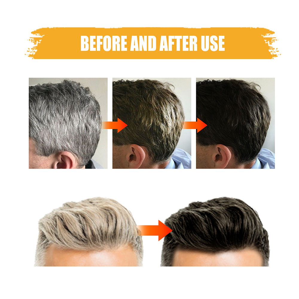 Men's Grey Coverage Bar Shampoo Hair Darkening Black Soap For Grey Hair Cover Oil Control Beauty Hair Shower Hair Soap. 