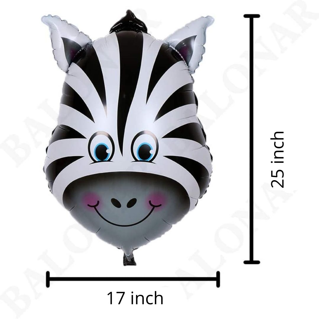Jungle Animals Foil Balloons, Jungle Birthday Party, Various Sizes, Reusable and Self Sealing. 
