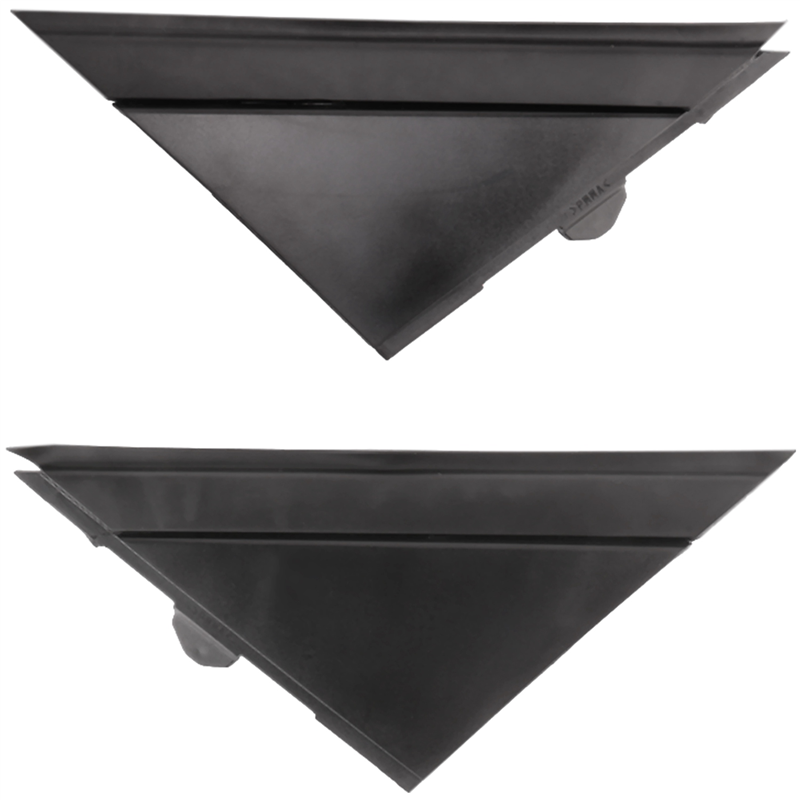 Car Left & Right Door Mirror Flag Cover Molding Triangle Cover