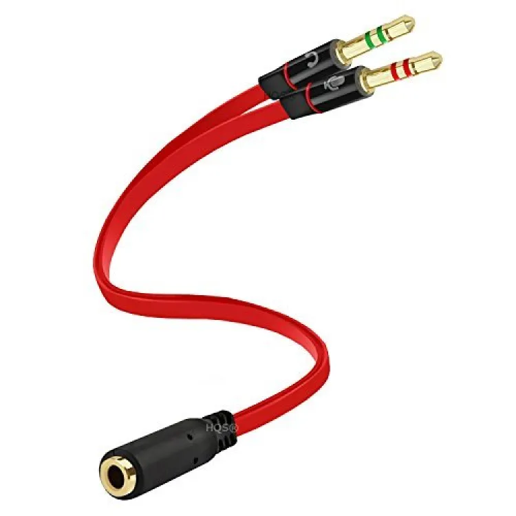 Lolipods 3.5mm Stereo Audio Y Splitter Cable Adapter Male To