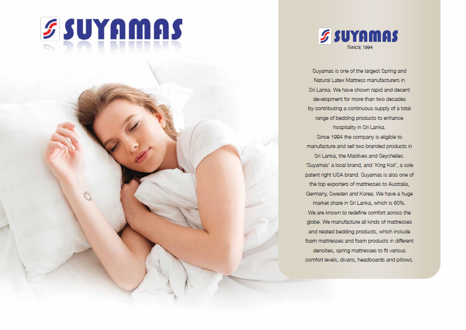 Suyamas Health Rest Pillow Top 10" - King Size Spring Mattress (72" x 72" x 10"). 