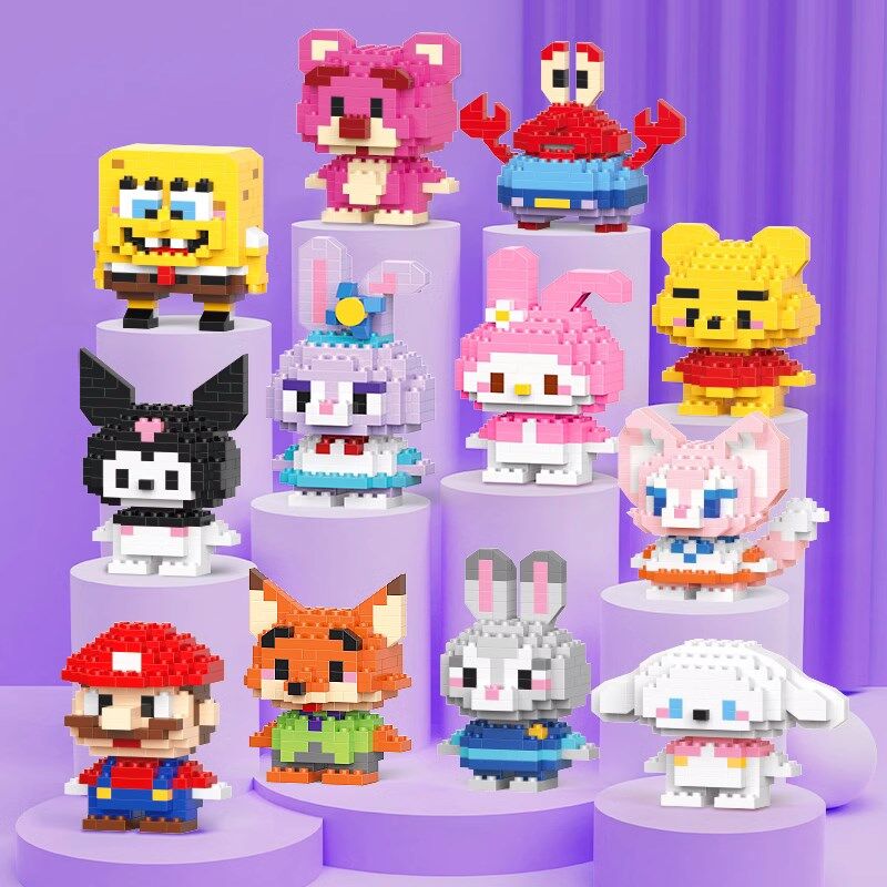 [ Ready Stock ] BRICKS Cute Cartoon Series Nano Block Mini Block Gift Decoration Building Brick Toy Boy Girl 卡通微型积木. 