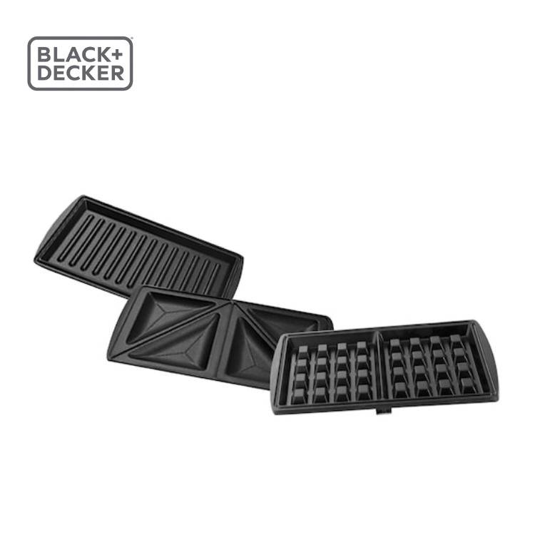 Black and Decker 3 in 1 Sandwich Grill and Waffle Maker TS2090-B5. 
