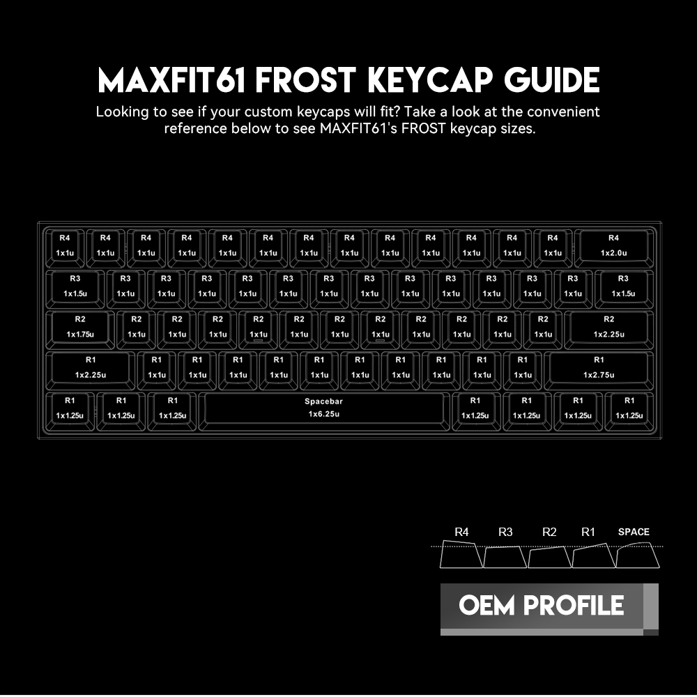 Fantech Maxfit61 mk857 Frost Mechanical keyboard. 