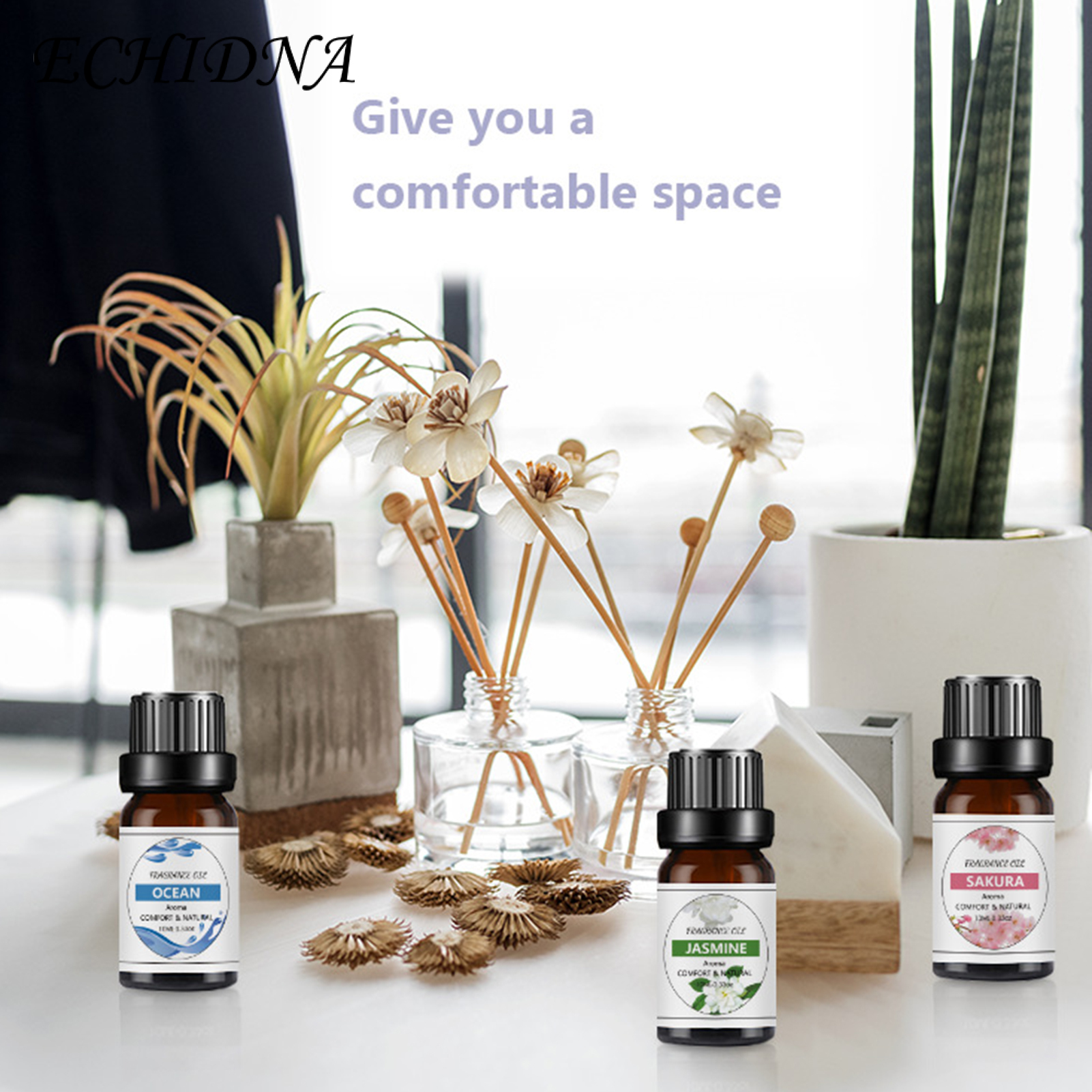 10ml Essential Oil Permeable Calm Emotion Non-Irritating Water Soluble Rose Diffuser Oil for Indoor. 