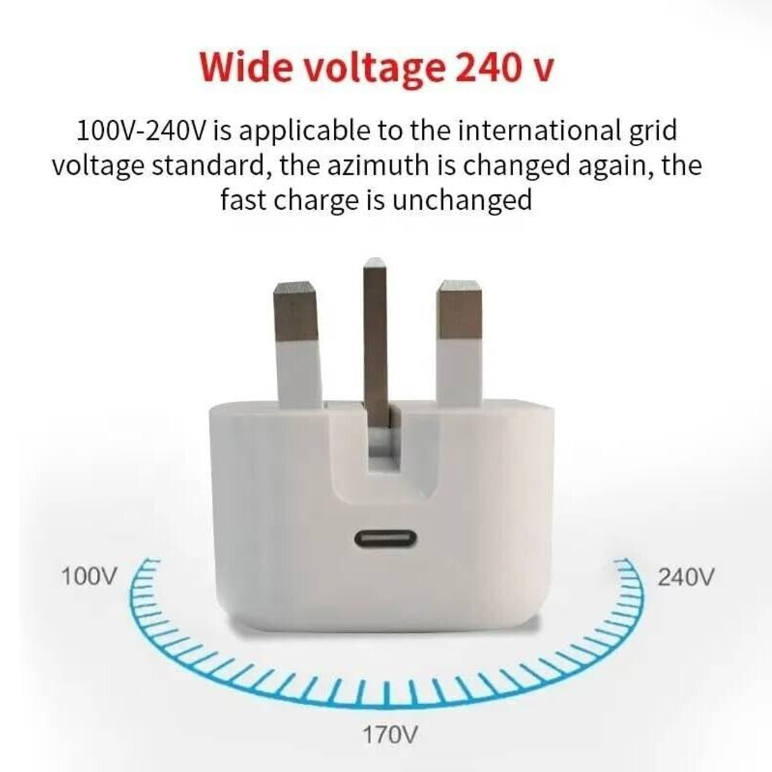 Apple 20W USB-C Power Adapter - iPhone Charger with Fast Charging Capability, Type C Wall Charger. 