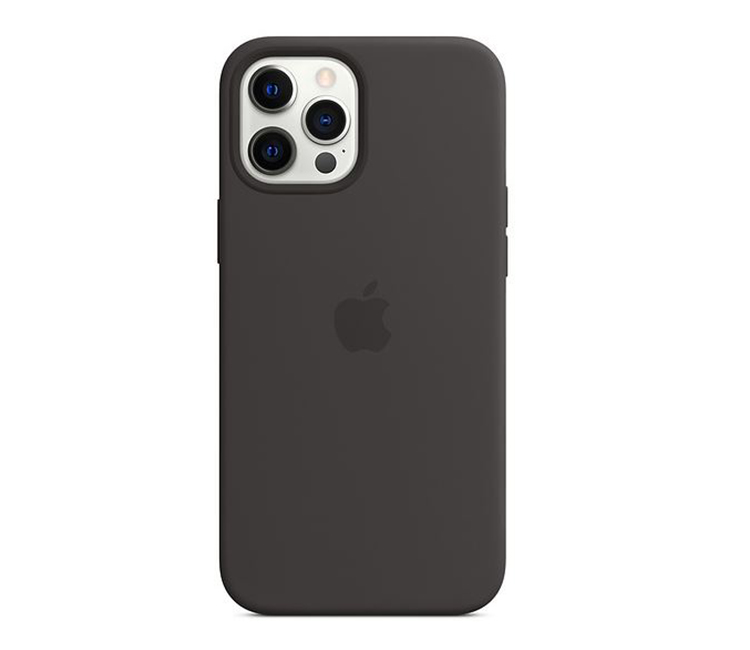 iPhone 12 Pro Max Silicone Case - Black. 