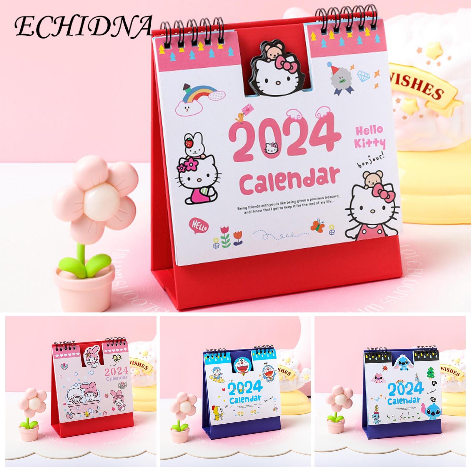 Desktop Calendar Adorable Cartoon Animal Desk Calendar 2023-2024 Monthly Planner for Southeast Asian Buyers 2024 Desk Calendar
