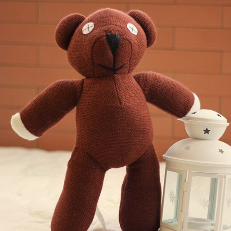 23cm Mr Bean Teddy Bear Animal Stuffed Plush Toy Soft Cartoon Brown Figure Doll. 