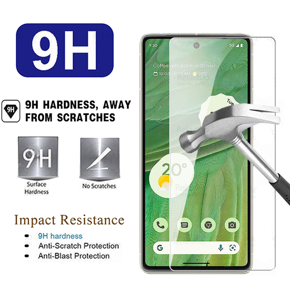 Relaxtoo For Google Pixel 7 5G 3Pcs HD Front Screen Protector Glass Film For Google Pixel7 Full Coverage Tempered Glass. 