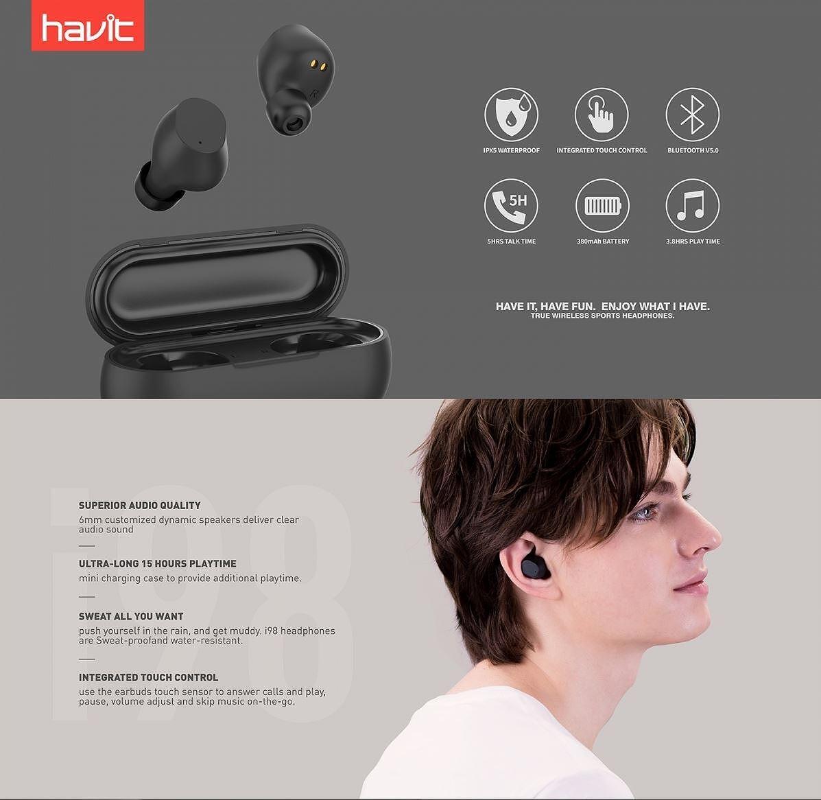 Havit earbuds best sale i98 review