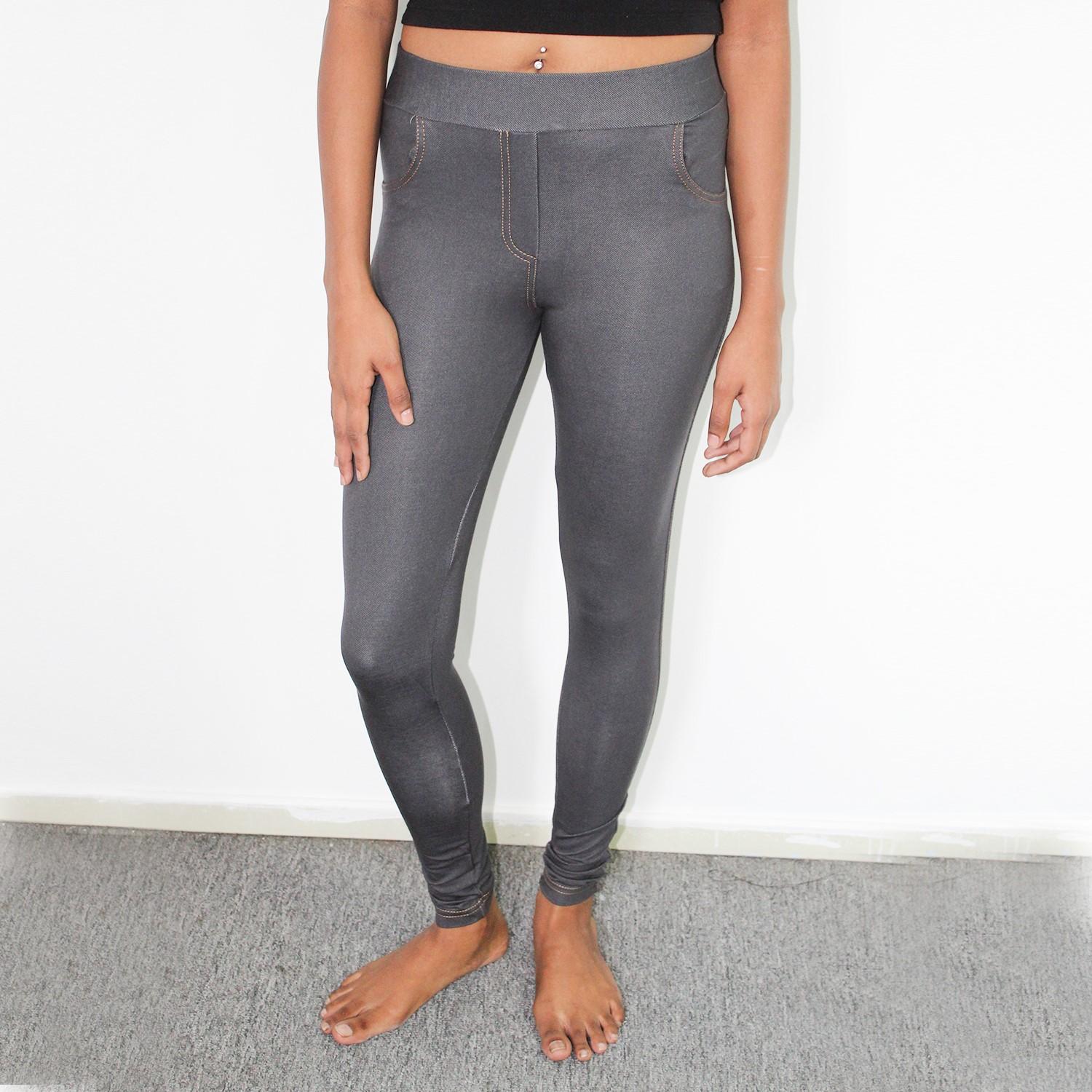 ladies grey jeggings