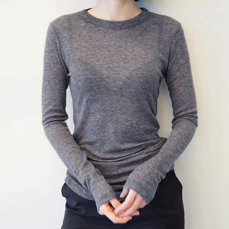 Womens cotton tops long sleeve Clearance