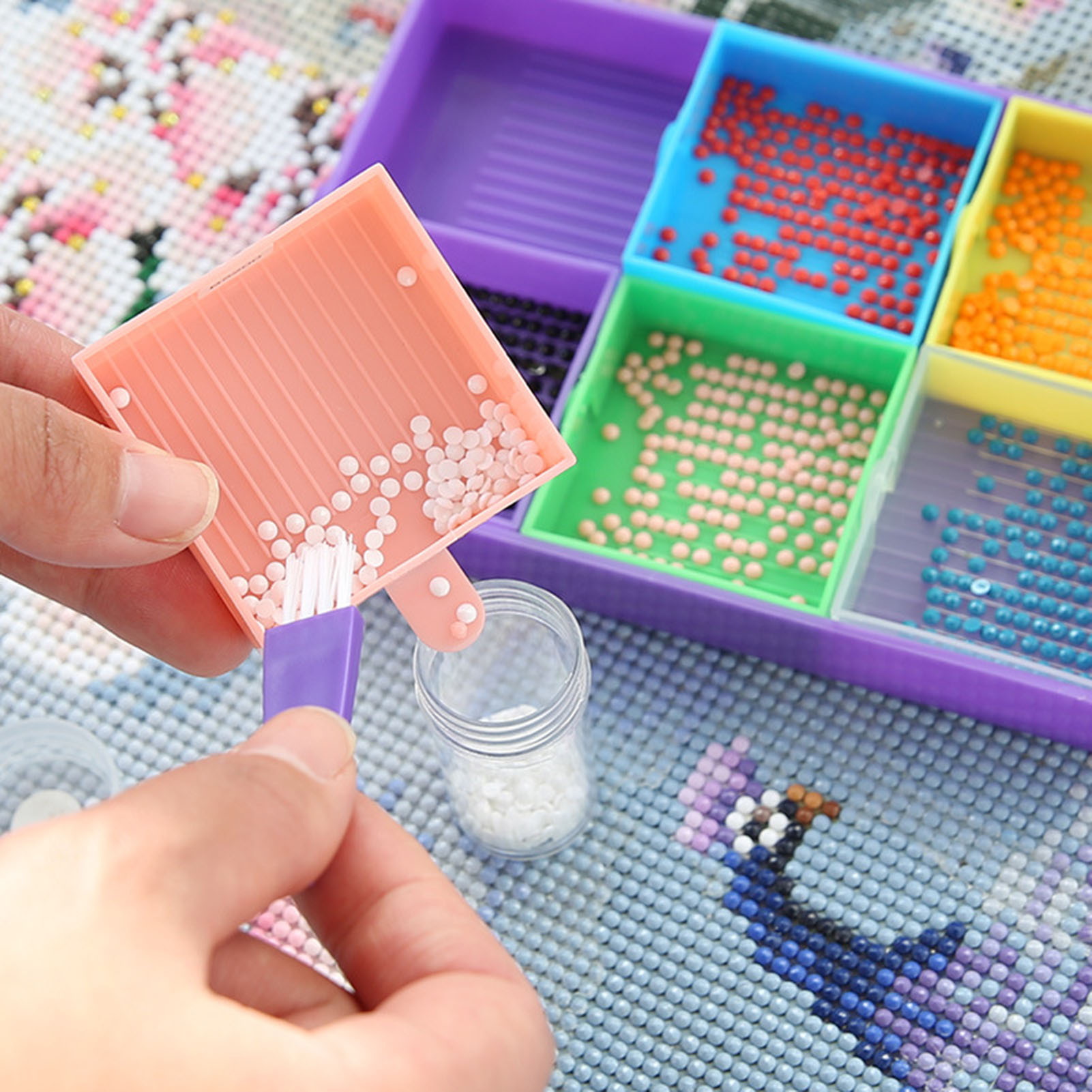 Diamond Painting Kit Square Diamond Painting Tray. 