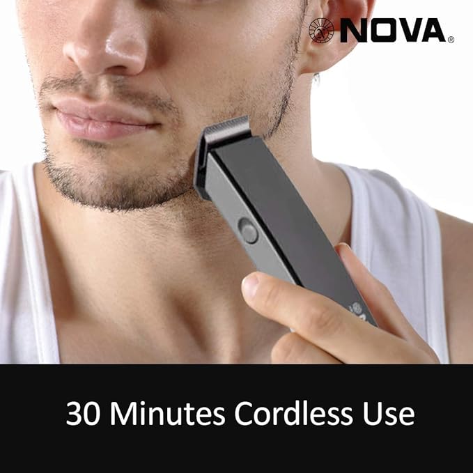 Nova NS-216 Professional Hair Trimmer for Men Hair Cutting With Hair Clipper for Men & Women. 