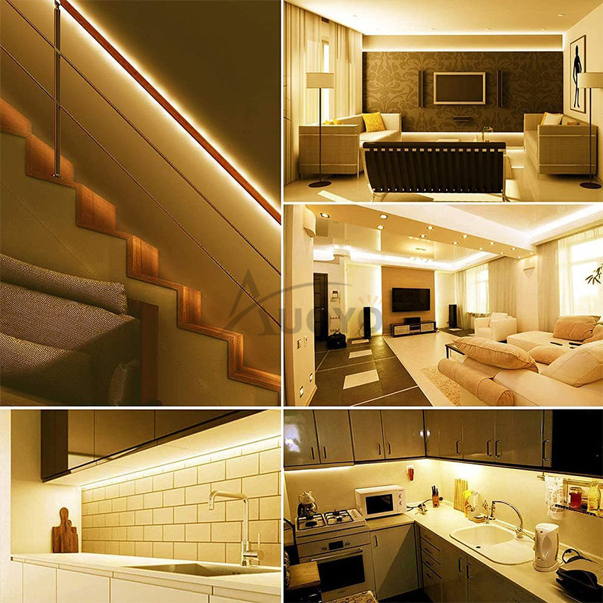 Auoyo 2835 LED Strip Lights Warm White LED Lights String Lighting Flexible Strip Light B lue to oth Non Waterproof Indoor Decoration Strip Lights 2M/5M. 