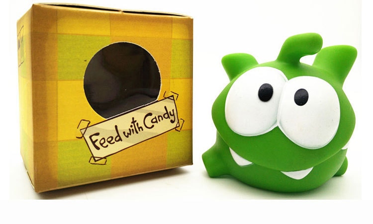 【Serendipity party】Cut The Rope Frog Action Figure Dolls Game The Rope Frogs OM NOM Candy Gulping Monster Bath Toys 7cm. 