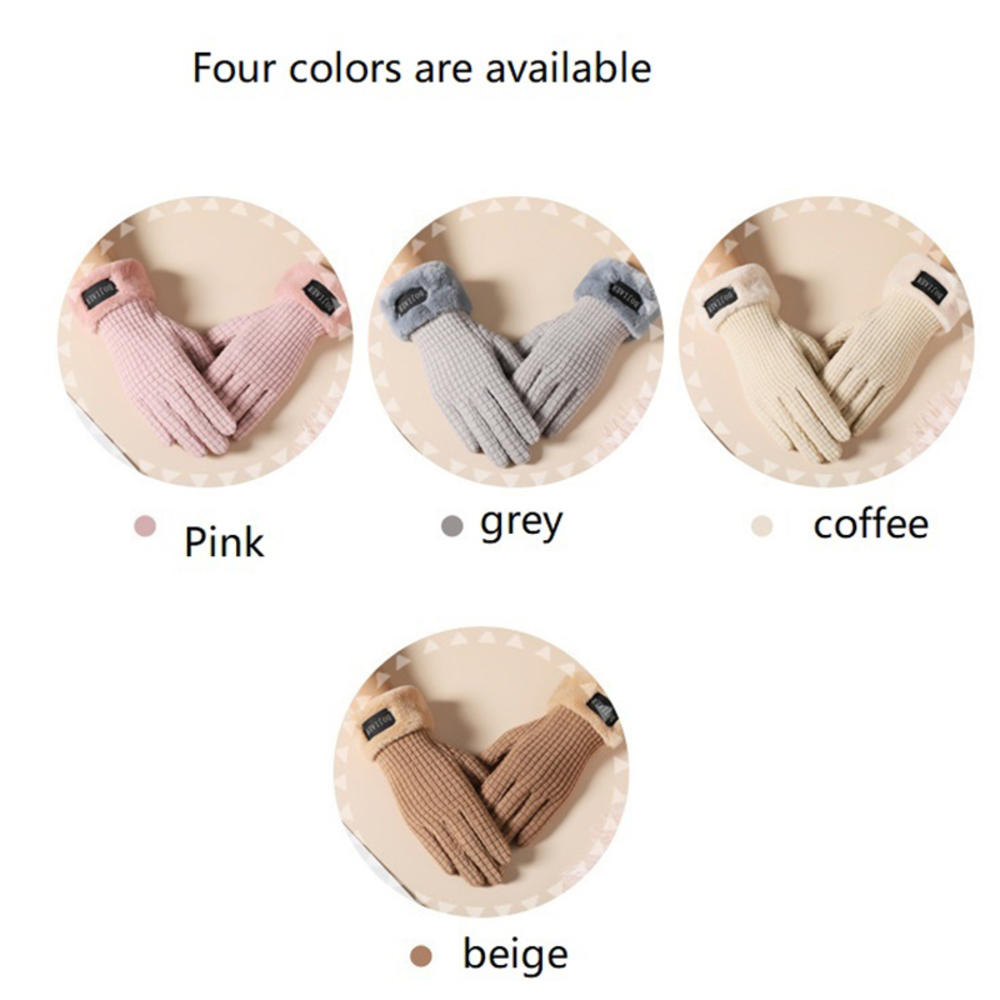 Small Gloves Soft Plus fleece Warm Fleece gloves Double-sided Winter gloves for Outdoor activities Cold weather Youth Winter. 