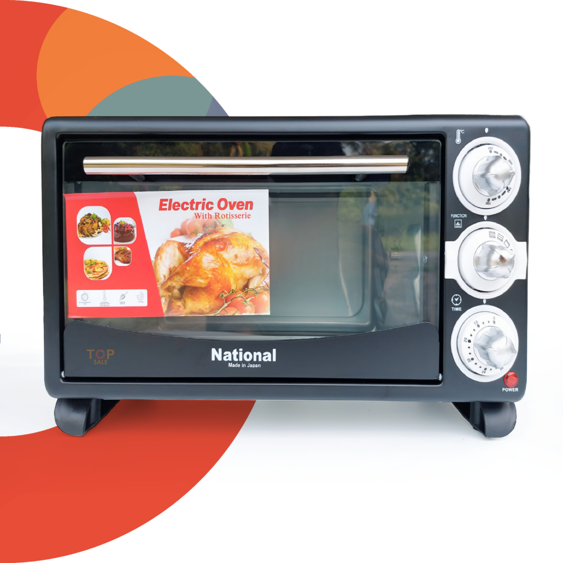 National Electric Oven 1.5kg grill & bake 23L. 