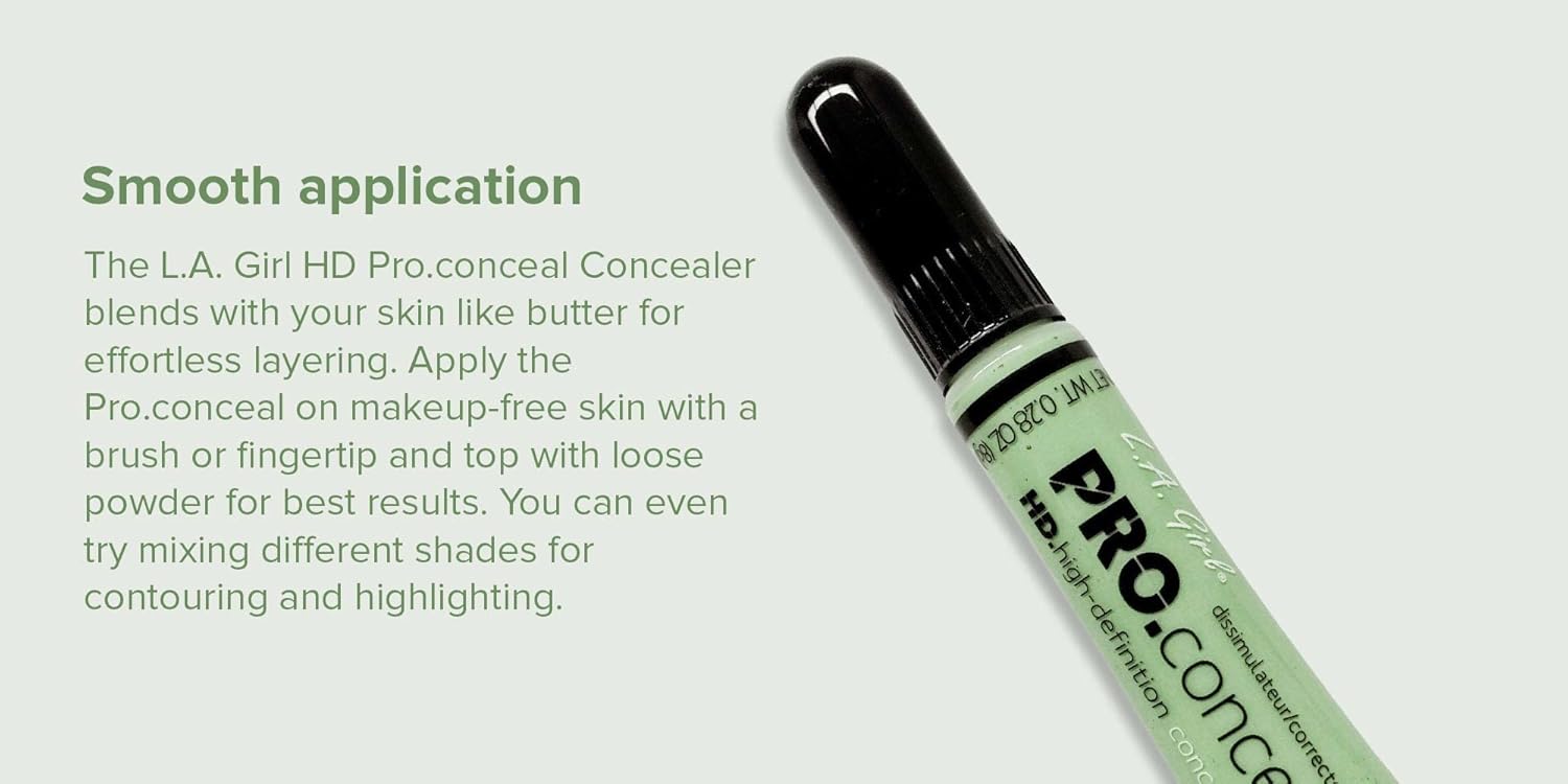 Pro Conceal (Concealer) for Face Makeup, Orange, Green Corrector and Cool Tan. 