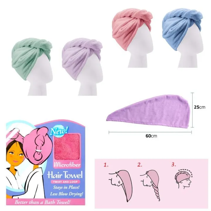 1 pcs Hair Towel Twist Drying Towels Twist Microfiber Thicken Cap With Button For Women Super Absorbent Quick-Drying Hair Care Cap: Buy Online at Best Prices in SriLanka 1 pcs Hair Towel Twist Drying Towels Twist Microfiber Thicken Cap With Button For Women Super Absorbent Quick-Drying Hair Care Cap: Buy Online at Best Prices in SriLanka
