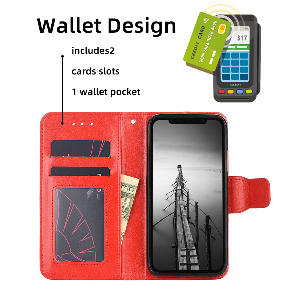 Case For Samsung Galaxy A50 Cover Flip Leather Wallet Phone Case. 