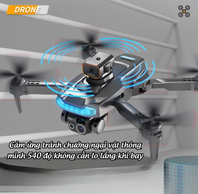 High-end drone flycam P15 pro dual camera 4k full HD, Wifi connection from phone transmits from a distance of 500m, anti-collision sensor. 