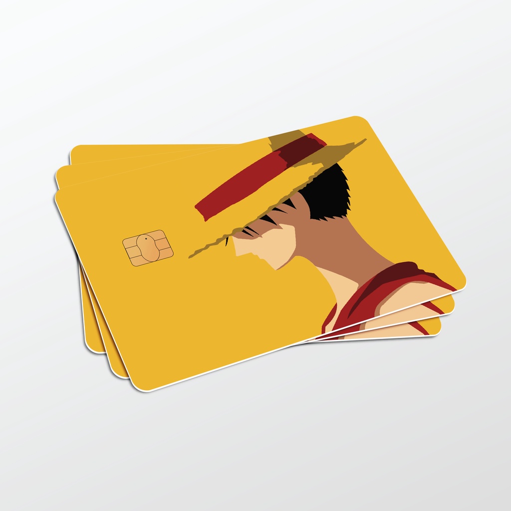 KapzLegacy One Piece Anime ATM Bank Sticker Card Cover Access Touch n Go Skin Bank Debit Credit TnG Cards Chip. 