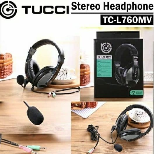 New Tecno TUCCI Computer Headphones Gaming Headphone with Microphone  TC-L760MV Gaming Headset for PC & Laptop