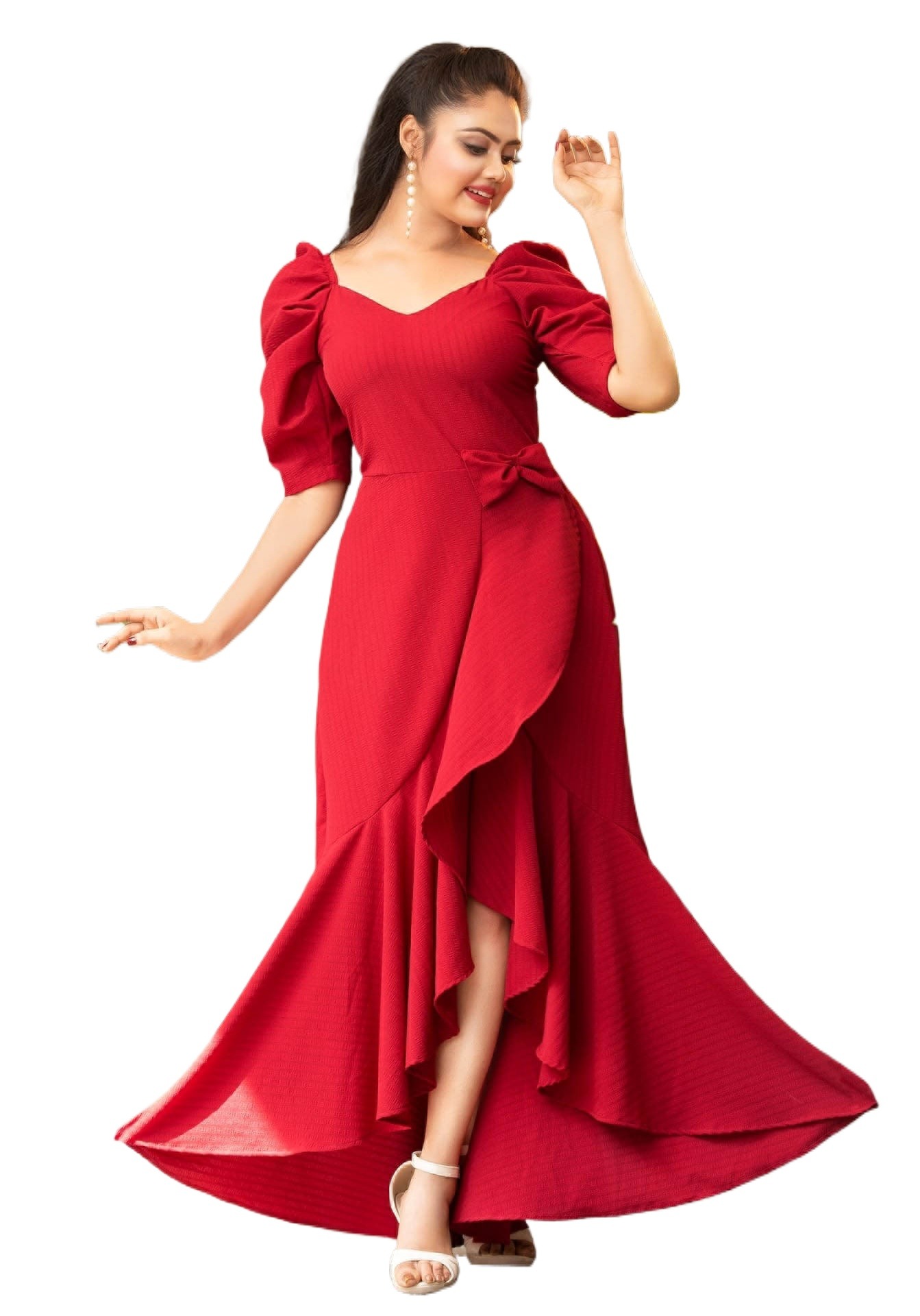 ladies spring midi dresses Floral Print Midi Dress